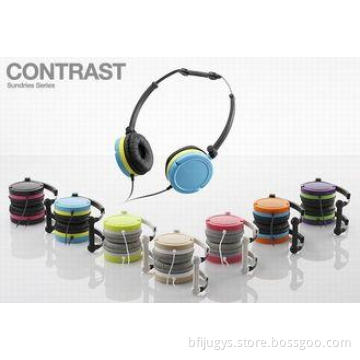 Foldable Noise Cancelling Stereo Headphones , Over Head Hea